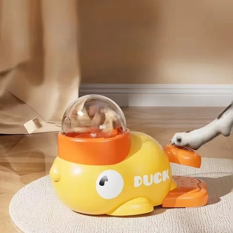 Gamelle anti glouton pour chien avec systĂšme Ă pression et couvercle transparent