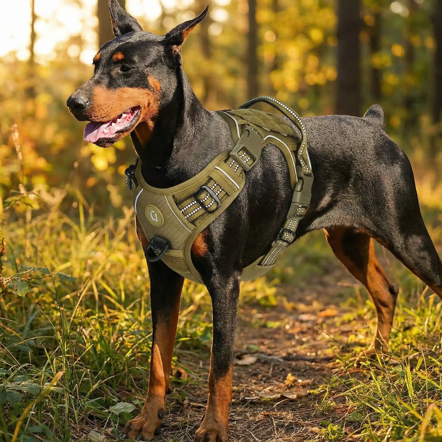 harnais chien tactique robuste pour activités extérieures