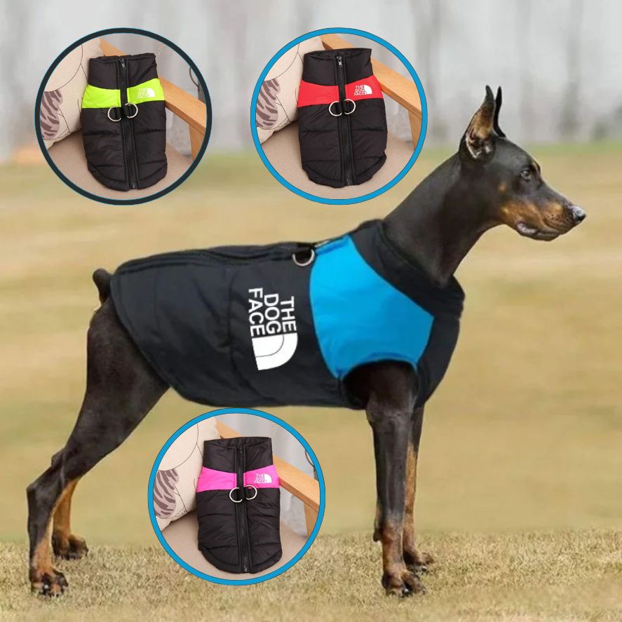 Doux manteau chien avec doublure en laine de soie et style confortable
