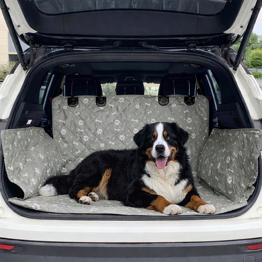 Protecteur voiture chien adapté aux chiens de grande taille en coffre