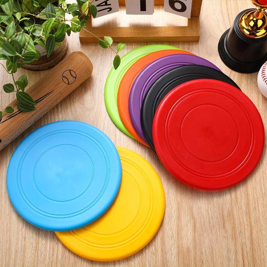 Frisbee chien souple multicolore adapté à toutes les races