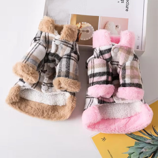 manteau-pour-chien-rose-et-manteau-pour-chien-gris