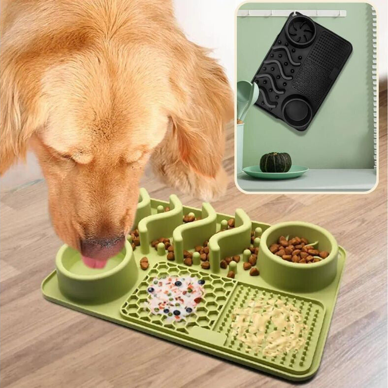 Utilisation du tapis de léchage chien pour enrichir les repas au quotidien